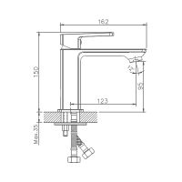 Смеситель для раковины Haiba Хром арт-HB10176 — фото 2, Смесители для раковины