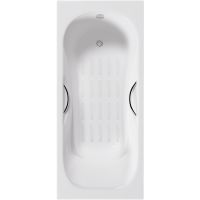 Чугунная ванна Delice Malibu 140x75 DLR230628R-AS с отверстиями под ручки с антискользящим покрытием — фото 1, Чугунные ванны