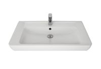 Q, 80 см, мебельный умывальник, керамический — фото 2, Мини-раковины