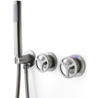 Товар: Душевая система Bronze de Luxe Liberty 5011GG-S Графит - фото 7 Душевая система Bronze de Luxe Liberty 5011GG-S Графит — фото 7, Встраиваемые душевые комплекты