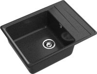 GRANFEST Мойка LEVEL 660L 1-чаша+крыло 660*500мм графит арт.GF- — фото 1, Кухонные мойки