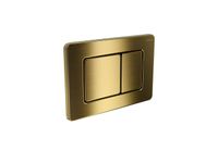 KDI-0000041 (003G) Панель смыва нержавеющая сталь, цвет Титановое золото матовое (клавиши квадрат) — фото 1, Кнопки смыва