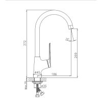 Смеситель для кухни Haiba Хром арт-HB70595 — фото 2, Смесители для кухни