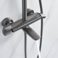 Душевая система Rose R39T R3936T Оружейная сталь — фото 17, Душевые системы