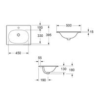 Керамическая раковина CEZARES MOLVENO CZR-1923-500 — фото 2, Раковины