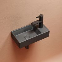 Раковина Ceramicanova Element 41 L CN6051LMDH Темный антрацит матовый — фото 5, Мини-раковины