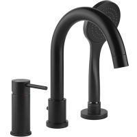 Смеситель на борт ванны Gessi Emporio Via tortona 18637#299 Черный матовый — фото 1, Смесители на борт ванны