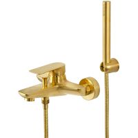 Смеситель для ванны Remer Infinity I02BG Золото брашированное — фото 1, Смеситель для ванны