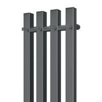 Полотенцесушитель электрический Point Гермес PN13832GB П3 180x1200 диммер справа, графит блеск — фото 5, Электрические полотенцесушители