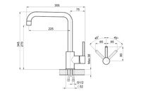 Товар: Granula-KS-7110, МАТОВАЯ СТАЛЬ, СМЕСИТЕЛЬ КУХОННЫЙ KITCHEN SPACE - фото 2 Granula-KS-7110, МАТОВАЯ СТАЛЬ, СМЕСИТЕЛЬ КУХОННЫЙ KITCHEN SPACE — фото 2, Смесители для кухни