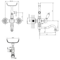 Товар: Смеситель для ванны Caprigo Adria-Uno 02-511-crm Хром - фото 2 Смеситель для ванны Caprigo Adria-Uno 02-511-crm Хром — фото 2, Смеситель для ванны