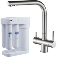 Смеситель для кухни Swedbe Selene Plus K8144M с фильтром Нержавеющая сталь — фото 1, Смесители для кухни