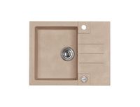 Мойка для кухни ROCK 30 GRANITAL CONCRETE-G81 595x475x160;1x в комп.с сифоном 1105296, — фото 1, Кухонные мойки