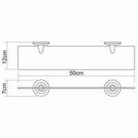 Товар: Аксесс Rhein K-6224O Полка стеклянная (блистер), хром, WasserKRAFT - фото 4 Аксесс Rhein K-6224O Полка стеклянная (блистер), хром, WasserKRAFT — фото 4, Комплектующие для туалета
