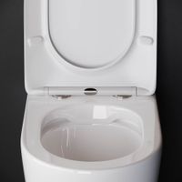 Унитаз Ceramicanova Highlight Rimless CN1812 приставной с сиденьем Микролифт — фото 4, Приставные унитазы