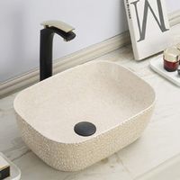 Раковина CeramaLux 46 78475 Бежевая — фото 2, Раковины накладные