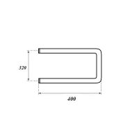 Водяной полотенцесушитель Point П-образный PN35334 320x400 Хром — фото 3, Водяные полотенцесушители