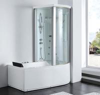 Товар: Акриловая ванна с душевой кабиной Gemy 170х85 G8040 B R с гидромассажем - фото 5 Акриловая ванна с душевой кабиной Gemy 170х85 G8040 B R с гидромассажем — фото 5, Ванны