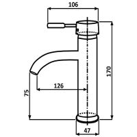 Товар: Смеситель для раковины ALMAes Sona TVZ-0905 Черный матовый - фото 2 Смеситель для раковины ALMAes Sona TVZ-0905 Черный матовый — фото 2, Смесители для раковины