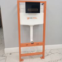 Клавиша смыва KK POL Vitrum Grande V3 SPP/017/0/K Черная глянцевая Золото глянцевое — фото 3, Кнопки смыва