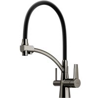 Смеситель для кухни Sancos Eri SC4001GG Вороненая сталь Черный — фото 1, Смесители для кухни