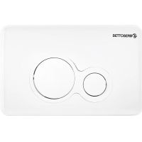 Клавиша смыва Bettoserb Sava Fix Slim 40006457 Белая глянцевая — фото 1, Комплектующие для туалета