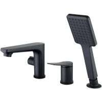 Товар: Смеситель на борт ванны Lemark Bronx LM3745BL Черный - фото 1 Смеситель на борт ванны Lemark Bronx LM3745BL Черный — фото 1, Смесители на борт ванны