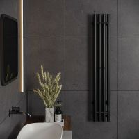 Электрический полотенцесушитель Aringa Токио 120x15 AR03016BL Черный — фото 2, Электрические полотенцесушители