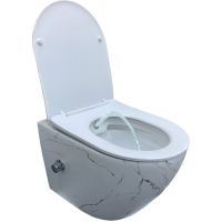 Товар: Унитаз биде Laguraty 038BM подвесной с сиденьем Микролифт - фото 3 Унитаз биде Laguraty 038BM подвесной с сиденьем Микролифт — фото 3, Подвесные унитазы