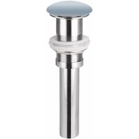 Донный клапан Ceramicanova CN2000MHL click-clack Серо-голубой матовый — фото 1, Донные клапаны