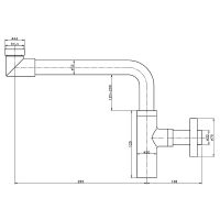 Сифон для раковины Creavit SF6088 Хром — фото 2, Сифоны для раковины