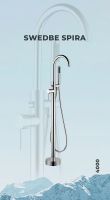 Смеситель для ванны Swedbe Spira Хром арт-4000 — фото 3, Смесители напольные