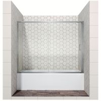 Шторка на ванну Ambassador Bath Screens 170х140 16041105 профиль Хром стекло CrystalPure — фото 1, Шторки для ванной раздвижные