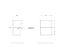 Шкаф подвесной с открытыми полками CEZARES ELETTRA Bianco opaco арт-55529 — фото 4, Шкафы для ванной