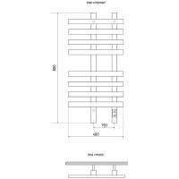 Электрический полотенцесушитель Melodia della vita Country Electro Ferrum 40х80 П8 MTRСEF4080bk Черн — фото 2, Электрические полотенцесушители