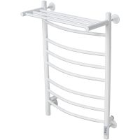 Электрический полотенцесушитель Comfysan Noumi EC-8 80x50 014063 с полкой Белый матовый — фото 1, Электрические полотенцесушители