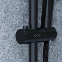 Душевая система Dorff Norma D0712020 Черная — фото 3, Душевые стойки