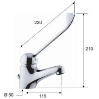 Смеситель для раковины Remer Kiss K14 Хром — фото 2, Смесители для раковины