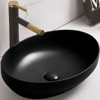 Раковина-чаша CeramaLux 50 78590B Черная глянцевая — фото 1, Раковины