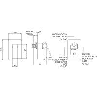 Товар: Смеситель для душа Remer Absolute AU30BO Белый матовый - фото 2 Смеситель для душа Remer Absolute AU30BO Белый матовый — фото 2, Смеситель для душа