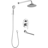 Товар: Душевая система Swedbe Platta 5544 Хром - фото 8 Душевая система Swedbe Platta 5544 Хром — фото 8, Встраиваемые душевые комплекты