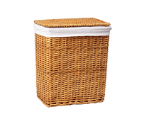 Ammer WB-370-L Плетеная корзина для белья с крышкой — фото 1, Корзины для белья