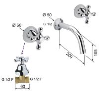Товар: Смеситель для раковины Remer Liberty 10LI Хром - фото 2 Смеситель для раковины Remer Liberty 10LI Хром — фото 2, Смесители для раковины
