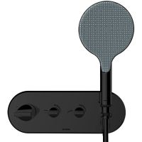 Смеситель для душа Bossini Apice Z00521.073 с термостатом Черный матовый — фото 1, Смеситель для душа