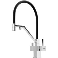 Смеситель для кухни Sancos Loro SC4007CH Хром Черный — фото 1, Смесители для кухни