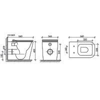 Товар: Унитаз Ceramicanova Cubic CN1809 приставной с сиденьем Микролифт - фото 9 Унитаз Ceramicanova Cubic CN1809 приставной с сиденьем Микролифт — фото 9, Приставные унитазы