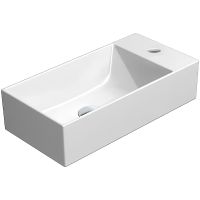 Раковина GSI Kube X 50 9486111 Белая — фото 1, Мини-раковины