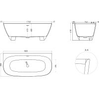 Товар: Ванна из искусственного камня Salini Sofia Wall 180х85 102513G Белая глянцевая - фото 5 Ванна из искусственного камня Salini Sofia Wall 180х85 102513G Белая глянцевая — фото 5, Ванны из искусственного камня