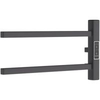 Электрический полотенцесушитель Melodia della vita Drumsticks Quadro Ferrum 40х18 П2 MTRDQF4018bk Че — фото 1, Электрические полотенцесушители