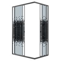 Душевое ограждение Niagara Eco NG-1012-14QBLACK (120х80х190) прямоугольник,раздвижное,черный,стекло  — фото 1, Душевые уголки